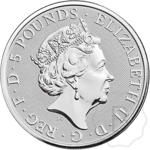 Queens Beasts White Lion 2020 Zilver 2 Troy Ounce #2