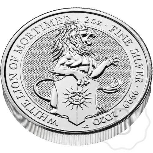 Queens Beasts White Lion 2020 Zilver 2 Troy Ounce #3