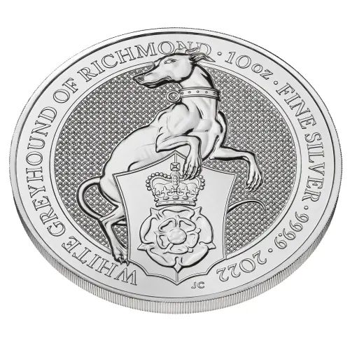 Queens Beasts White Lion 2022 Zilver 10 Troy Ounce #3