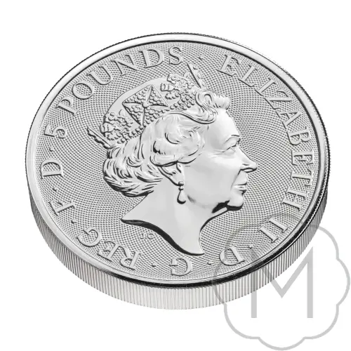 Queens Beasts White Lion Meerjarig Zilver 2 Troy Ounce #4