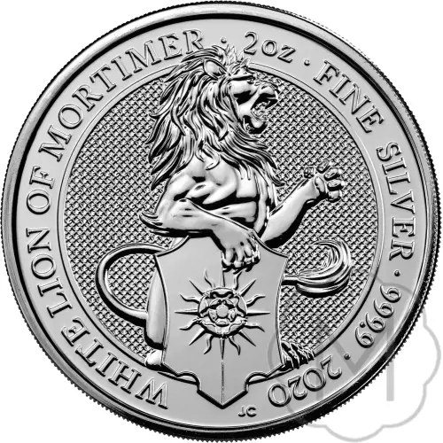 Queens Beasts White Lion 2016 Zilver 2 Troy Ounce #1