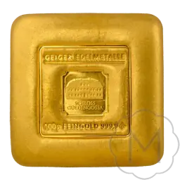 Gold Bar 30 g Geiger original - Tube 30 x .9999 quadratisch
