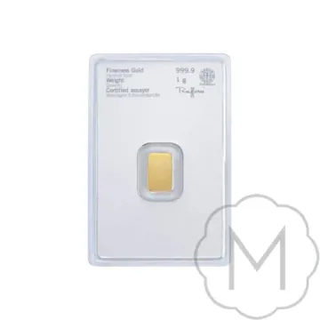 250 g Heraeus Goldbarren (gegossen)