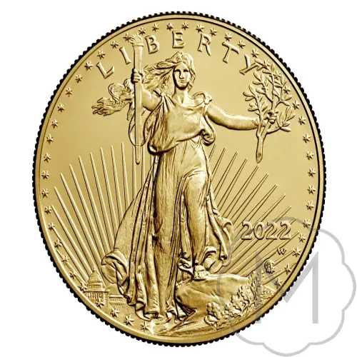 Gouden American Eagle Type 2 1 oz keerzijde