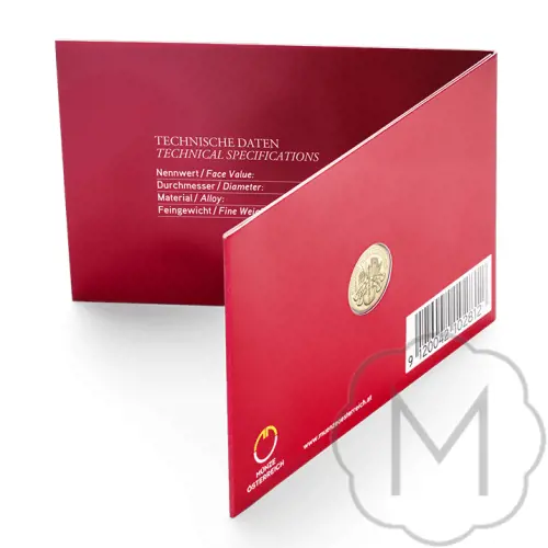 Gouden Philharmoniker 1/2 oz keerzijde