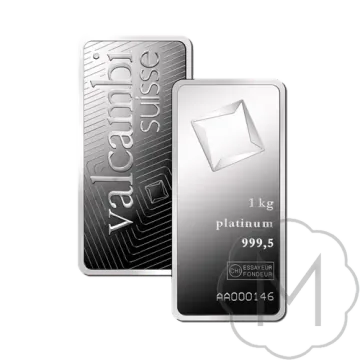 1 oz Valcambi Platinbarren