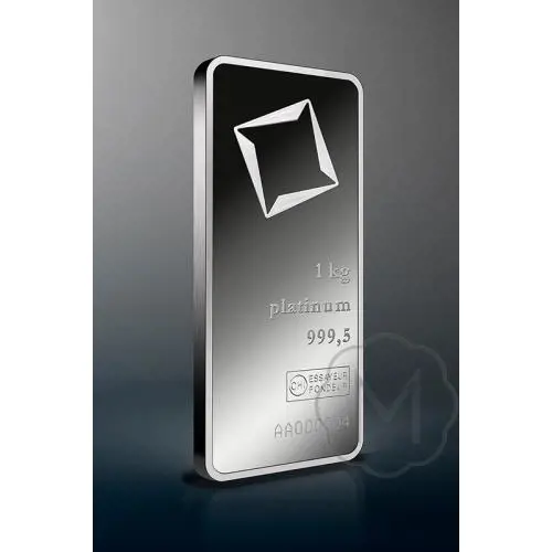Platinabaar 1 oz Valcambi keerzijde