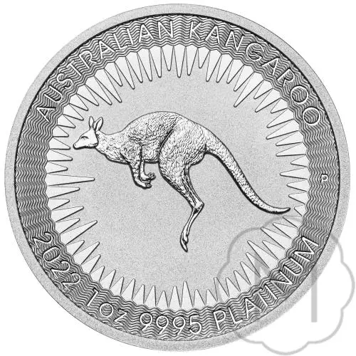 Platina Kangaroo 1 oz keerzijde